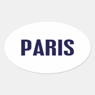 Sticker Ovale Paris