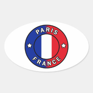 Sticker Ovale Paris France