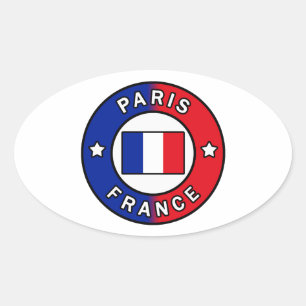 Sticker Ovale Paris France