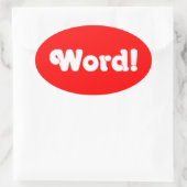 Sticker Ovale Parole ! (Sac)