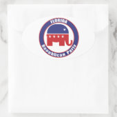 Sticker Ovale Parti républicain de Floride (Sac)