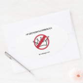 Sticker Ovale #PartnersNotPrinces Carterhaugh School (Enveloppe)