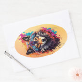 Sticker Ovale Paruline thermique (Enveloppe)