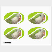 Sticker Ovale Parure de moine (Feuille)