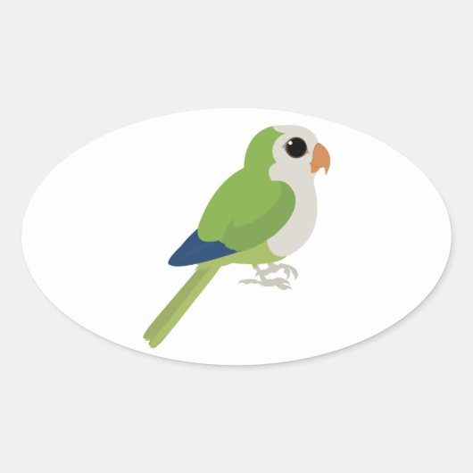 Sticker Ovale Parure de moine (Devant)