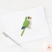 Sticker Ovale Parure de moine (Enveloppe)