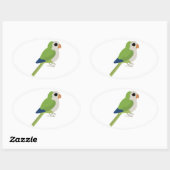 Sticker Ovale Parure de moine (Feuille)