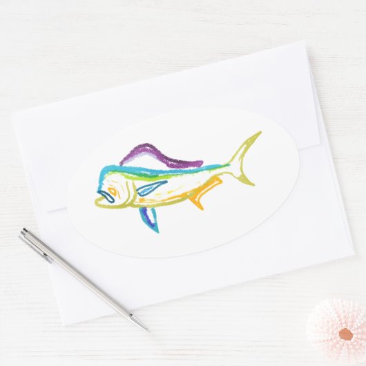 Sticker Ovale Pas ordinaire (Enveloppe)