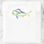 Sticker Ovale Pas ordinaire (Sac)