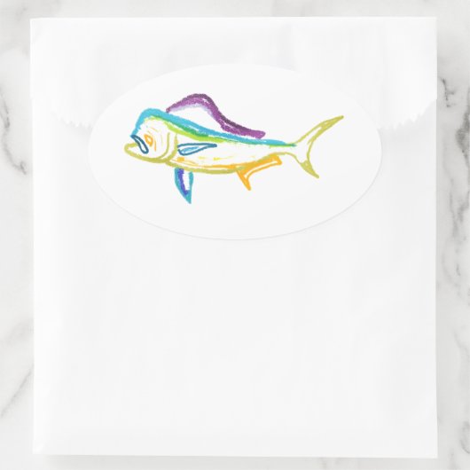 Sticker Ovale Pas ordinaire (Sac)