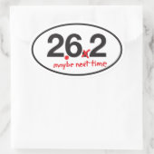 Sticker Ovale Pas vraiment de marathon (Sac)