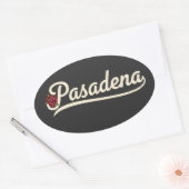 Sticker Ovale Pasadena Rose  (Enveloppe)