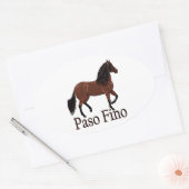 Sticker Ovale Paso Fino Bay "Paso Fino" (Enveloppe)