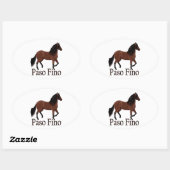 Sticker Ovale Paso Fino Bay "Paso Fino" (Feuille)