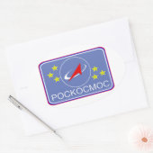 Sticker Ovale Patch de vol Roscosmos (Enveloppe)