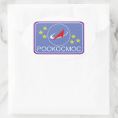 Sticker Ovale Patch de vol Roscosmos (Sac)