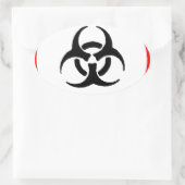 Sticker Ovale pathogènes transmis par le sang (Sac)