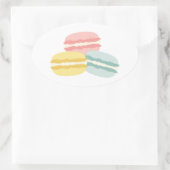 Sticker Ovale pâtisserie Gâteau sucré (Sac)