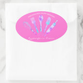 Sticker Ovale Pâtissier (Sac)
