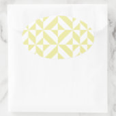 Sticker Ovale Patters de Pale Yellow (Sac)