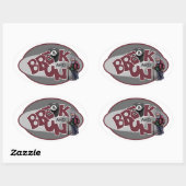 Sticker Ovale Pause et exécution (Feuille)