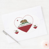 Sticker Ovale pavillon de la californie ouest lancaster (Enveloppe)