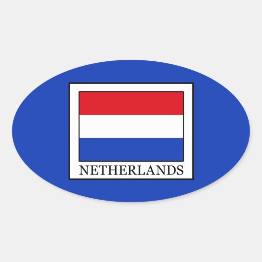 Sticker Ovale Pays-Bas (Devant)