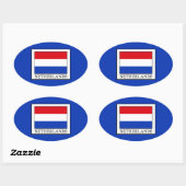 Sticker Ovale Pays-Bas (Feuille)