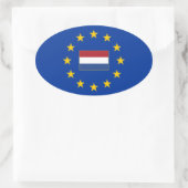 Sticker ovale Pays-Bas de l'Union européenne (Sac)