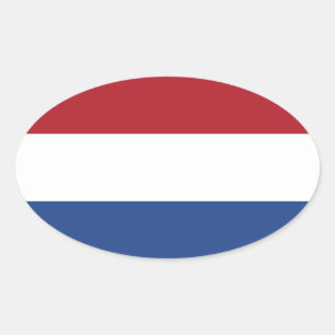 Sticker ovale Pays-Bas Flag