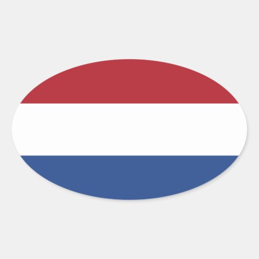 Sticker ovale Pays-Bas Flag (Devant)