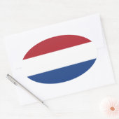 Sticker ovale Pays-Bas Flag (Enveloppe)