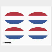 Sticker ovale Pays-Bas Flag (Feuille)