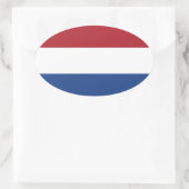 Sticker ovale Pays-Bas Flag (Sac)