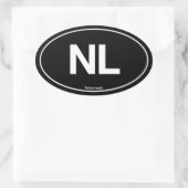 Sticker Ovale Pays-Bas Oval (Sac)