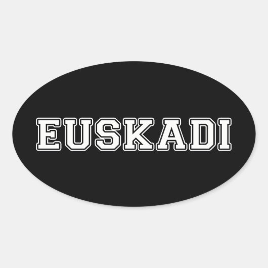 Sticker Ovale Pays basque (Devant)