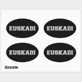 Sticker Ovale Pays basque (Feuille)