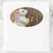Sticker Ovale Pays Lapin de Pâques (Sac)