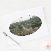 Sticker Ovale Paysage Pittoresque du parc Benazir Imprimer (Enveloppe)