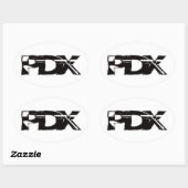 Sticker Ovale PDX Fremont (Feuille)