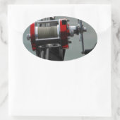 Sticker Ovale Pêche terminée (Sac)