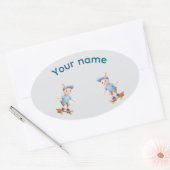 Sticker Ovale Pegatina Ovalada Sweet Collection (Enveloppe)