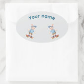 Sticker Ovale Pegatina Ovalada Sweet Collection (Sac)