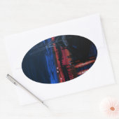 Sticker Ovale Pèlerin à l'aube point Dana (Enveloppe)