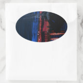 Sticker Ovale Pèlerin à l'aube point Dana (Sac)