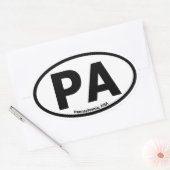 Sticker ovale Pennsylvania (Enveloppe)