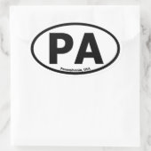 Sticker ovale Pennsylvania (Sac)
