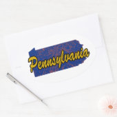 Sticker Ovale Pennsylvanie (Enveloppe)