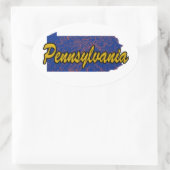 Sticker Ovale Pennsylvanie (Sac)