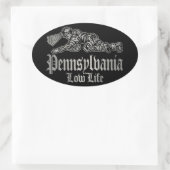 STICKER OVALE PENNSYLVANIE VIE FAIBLE (Sac)